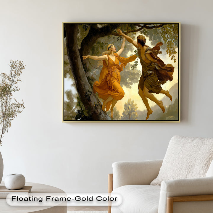 Dem Schicksal nachjagen – Apollo und Daphne, Renaissance-Akt-Ölgemälde