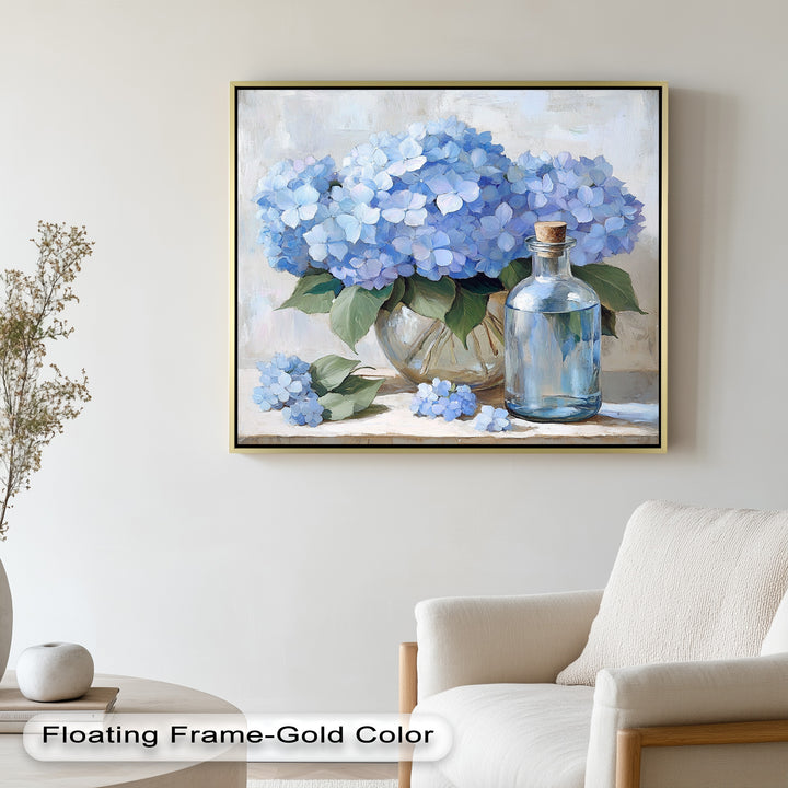 Blue Floral Still Life – Modern Oil Paintings