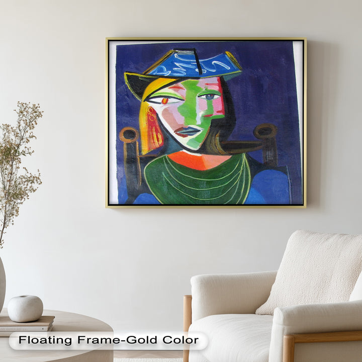 Woman in a Blue Hat – Picasso Oil Painting