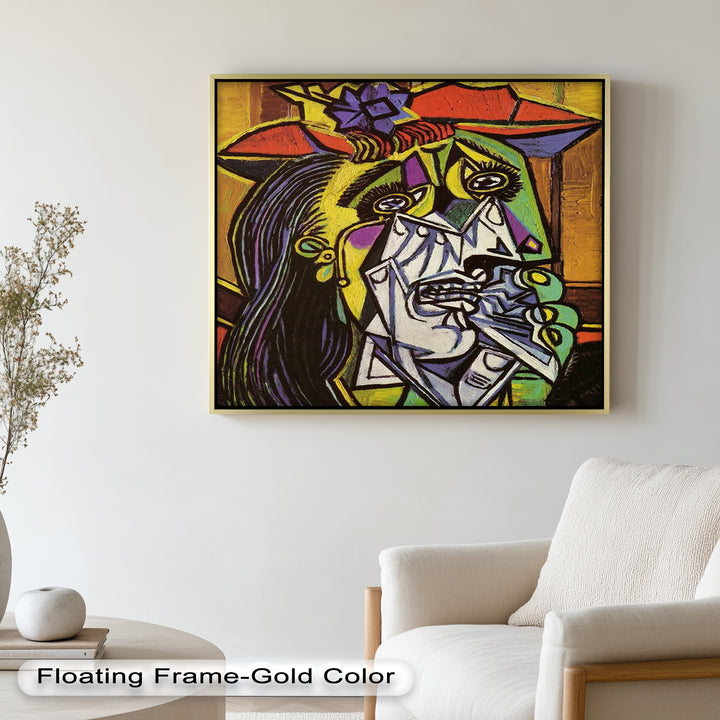 Weeping Woman in Crimson Hat – Picasso Oil Painting