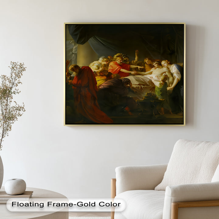 The Death of a Hero – Last Breath of Virtue Classicism Oil Painting