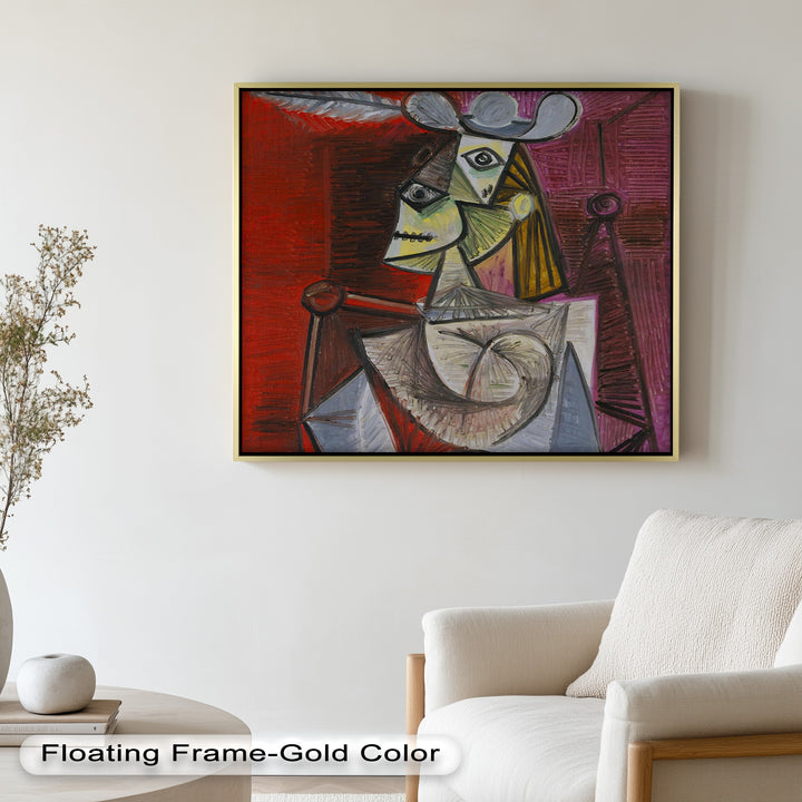 Knight of Angled Dreams – Picasso Cubist Oil Painting