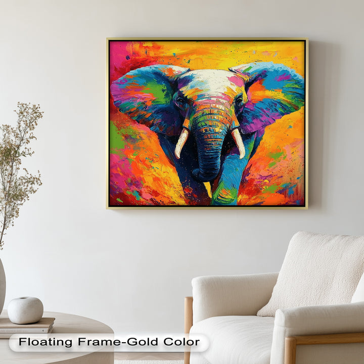 Color Explosion Elephant - Animal Oil Painting