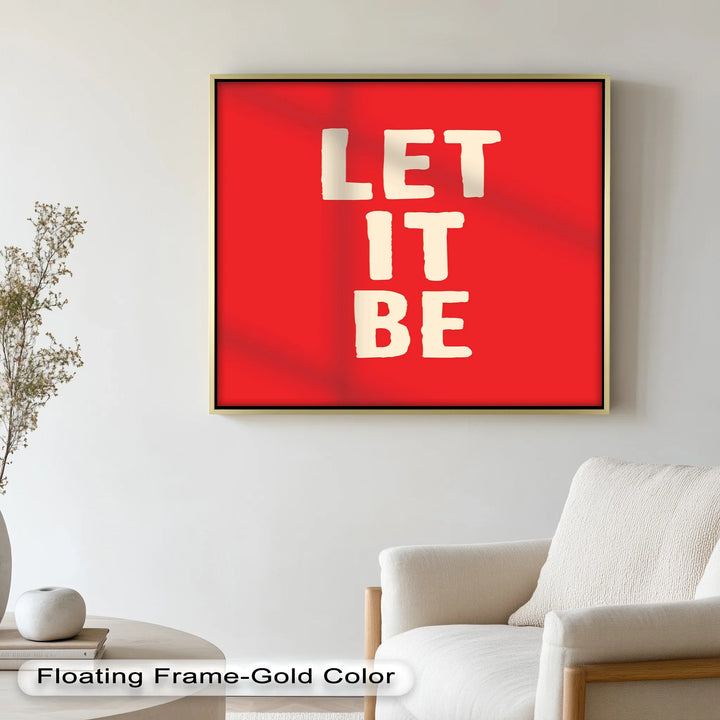 Let It Be – Red Oil Painting - MyPhotoStation