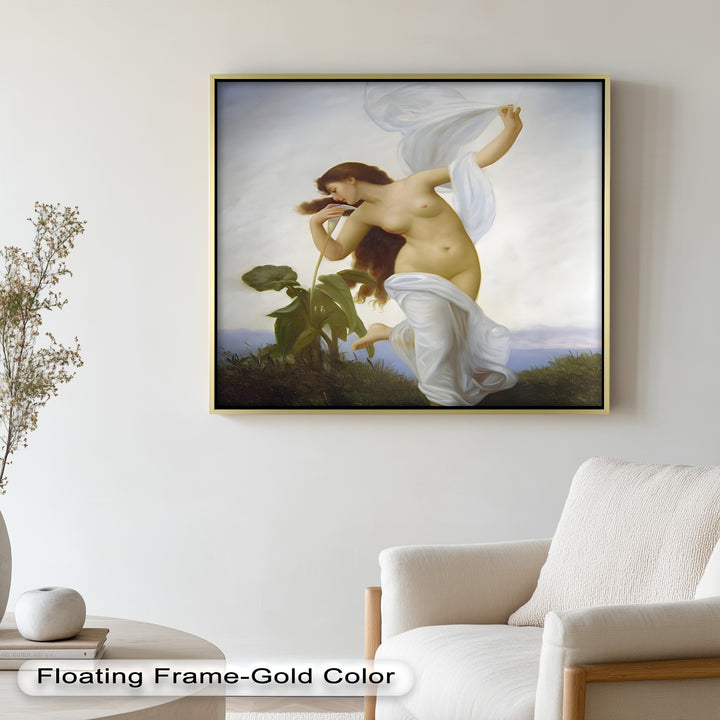 Whispers of the Wind – Classical Nude Goddess Renaissance Oil Painting