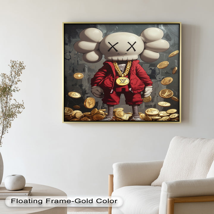 Luxury Drop – KAWS Companion Oil Painting