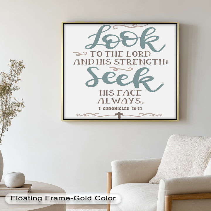Seek His Face Always – 1 Chronicles 16:11 Oil Painting