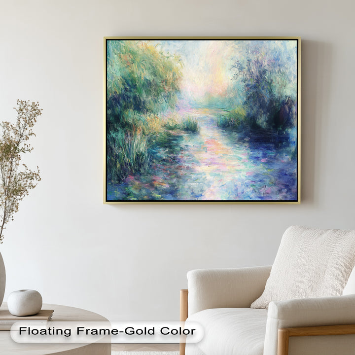 Whispering Riverbank at Dusk – Impressionist Landscape Oil Painting