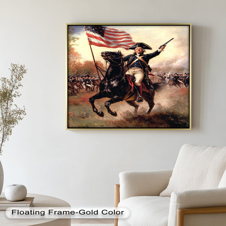 Ride of the Republic – Patriotic Commander Oil Painting