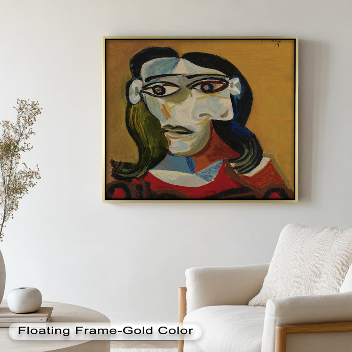 Abstract Portrait with Red Garment - Picasso Oil Painting