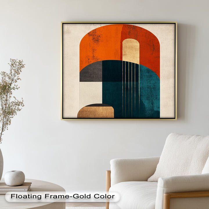 Modern Resonance – Abstract Geometric Oil Painting