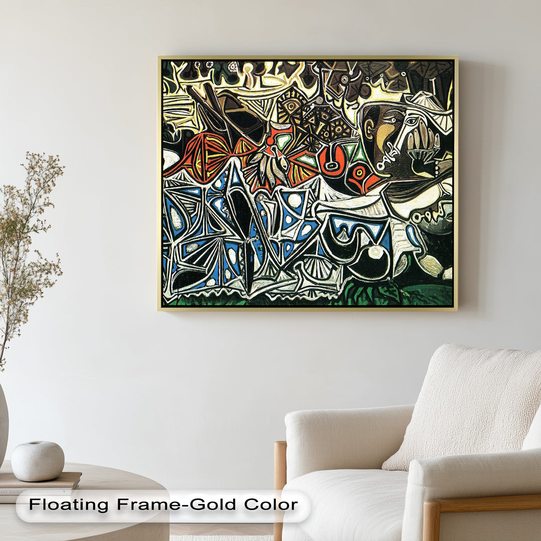 Picasso Krieg und Frieden – Symbolisches abstraktes Ölgemälde