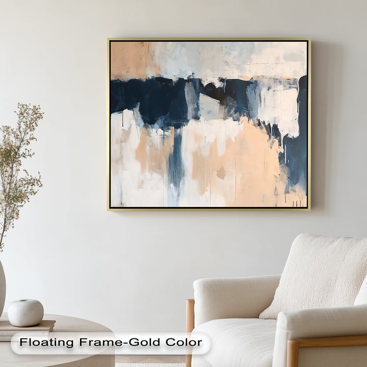 Desert Horizon – Minimalist Abstract Oil Painting