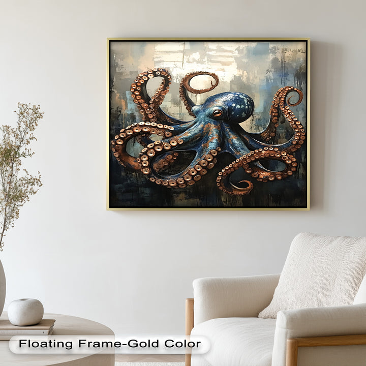 Deep Sea Octopus - Animal Oil Painting