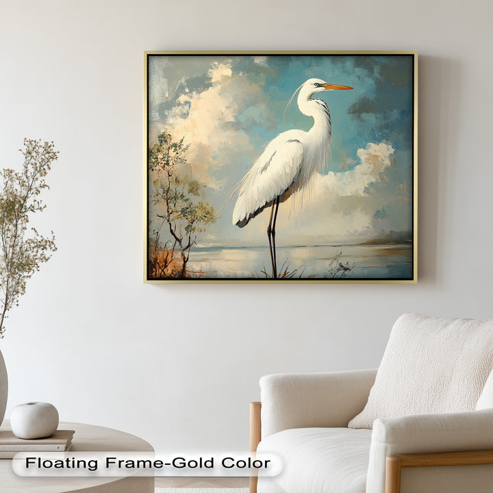 Grace of the Marshlands – Animal Oil Painting