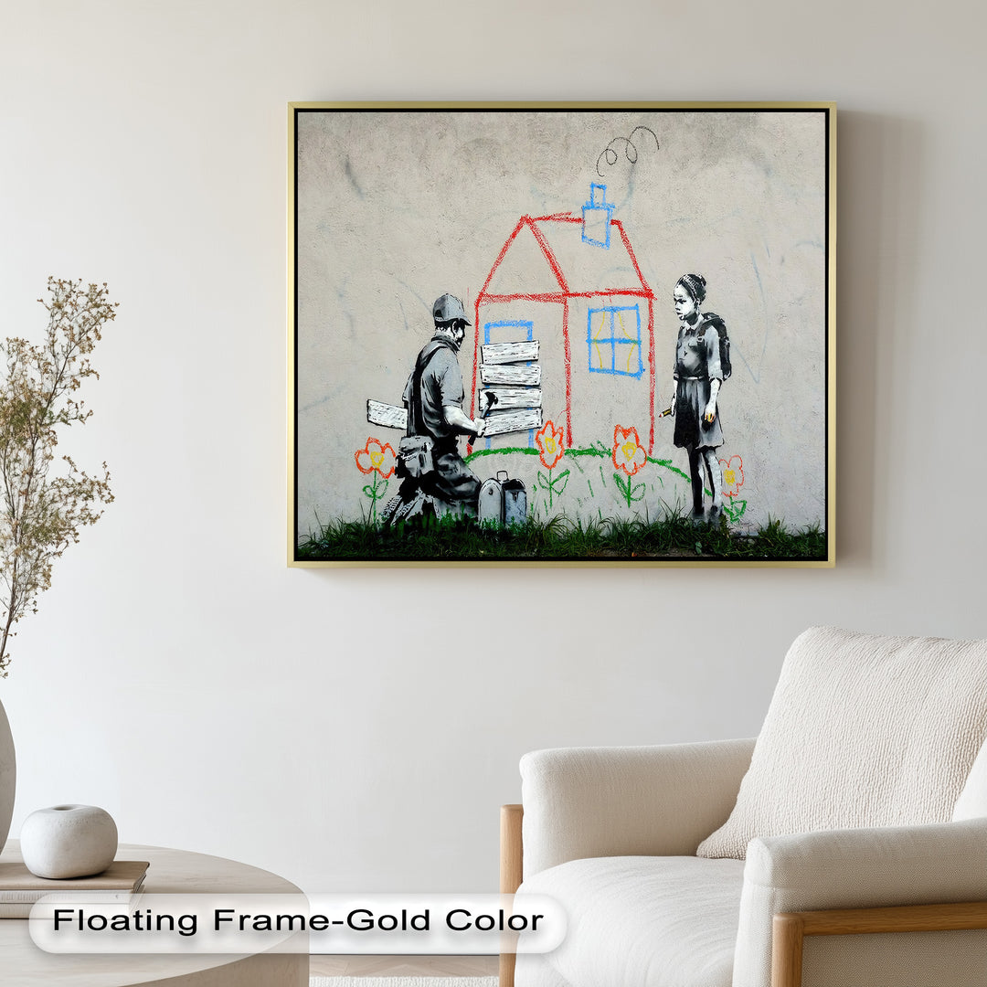 Boarded Dreams – Banksy Oil Painting