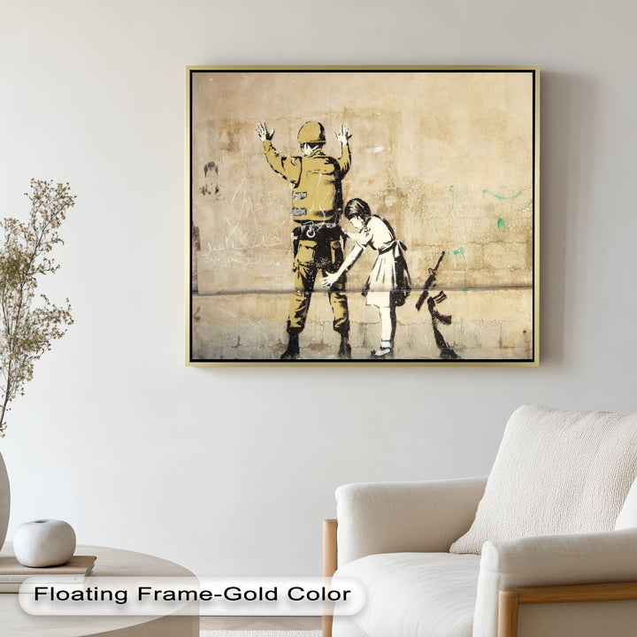 Innocence in Control – Banksy Oil Painting