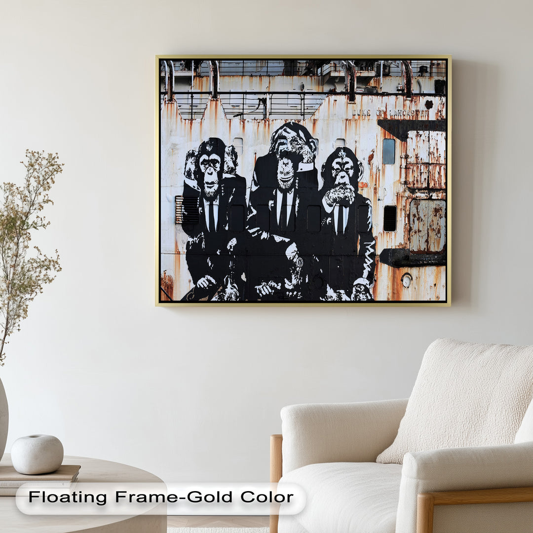 The Silent Truth – Banksy Oil Painting