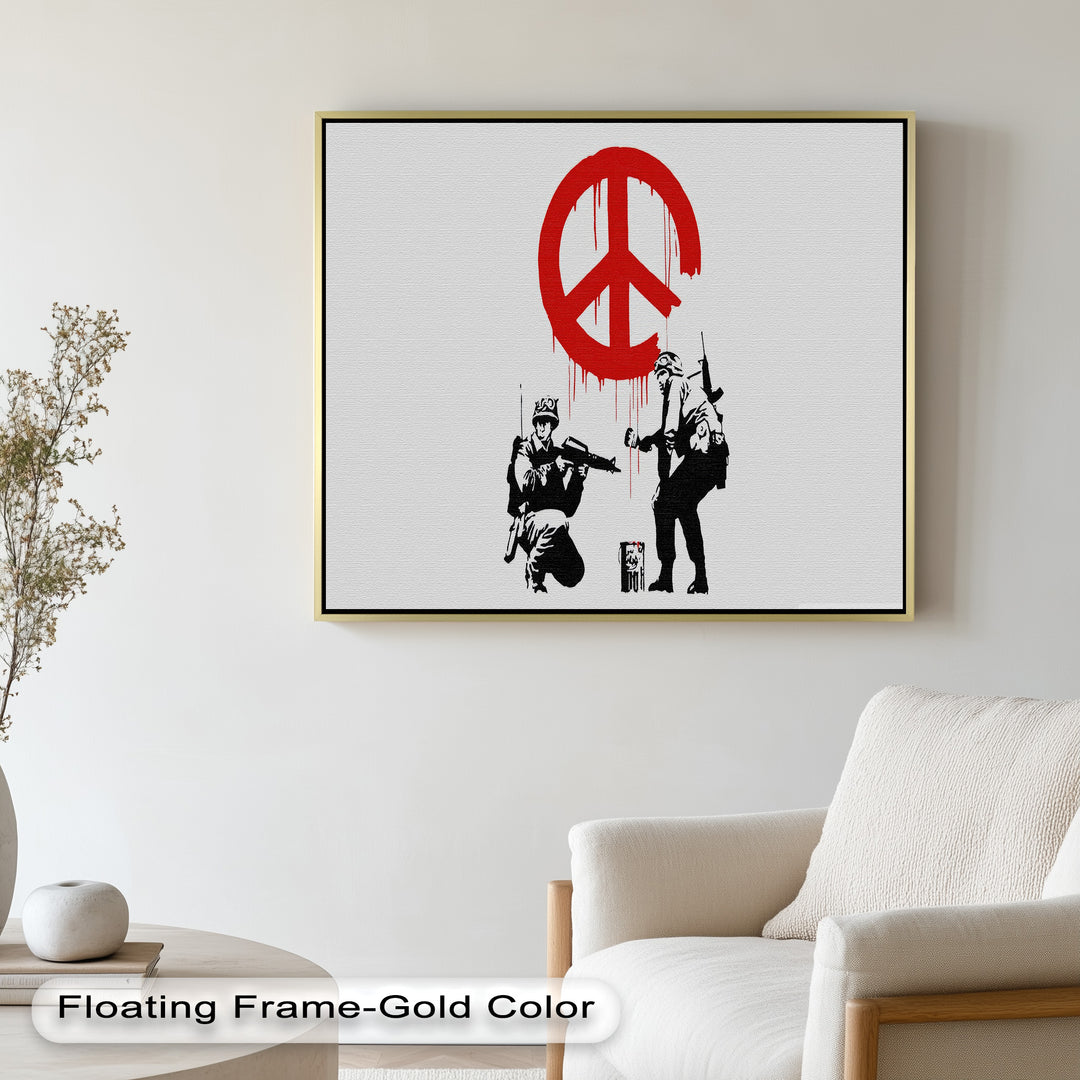 Peace Spray – Banksy Oil Painting