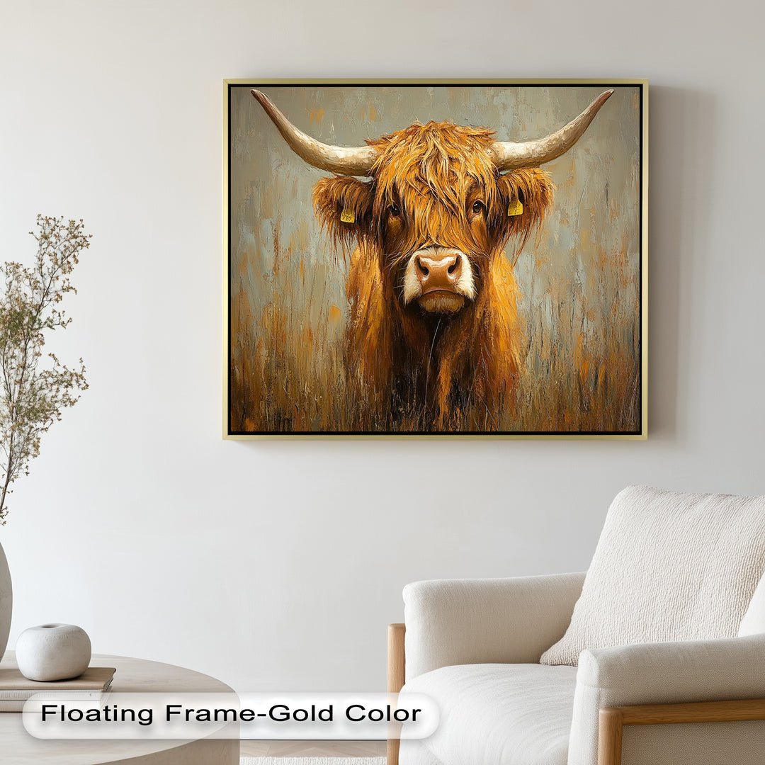 Highland Cow – Animal Oil Painting