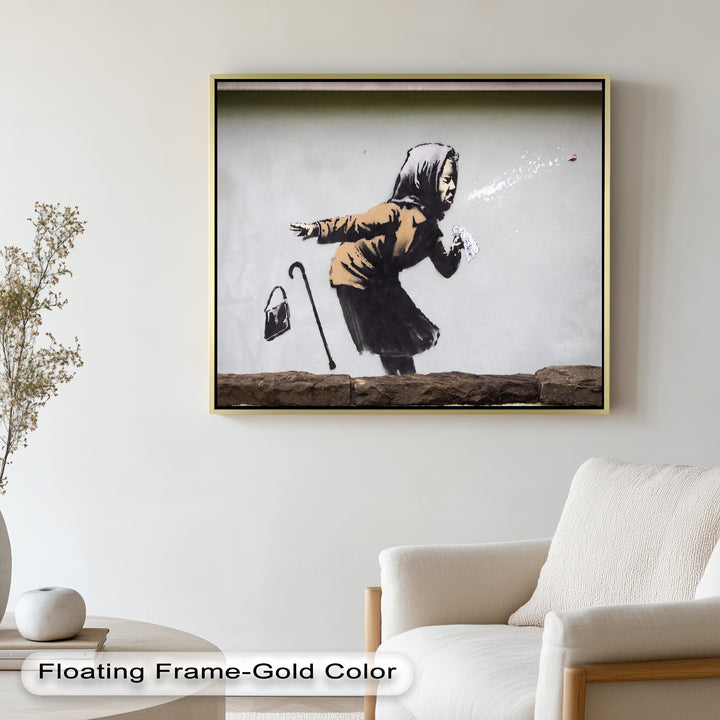 The Power of a Sneeze – Banksy Oil Painting