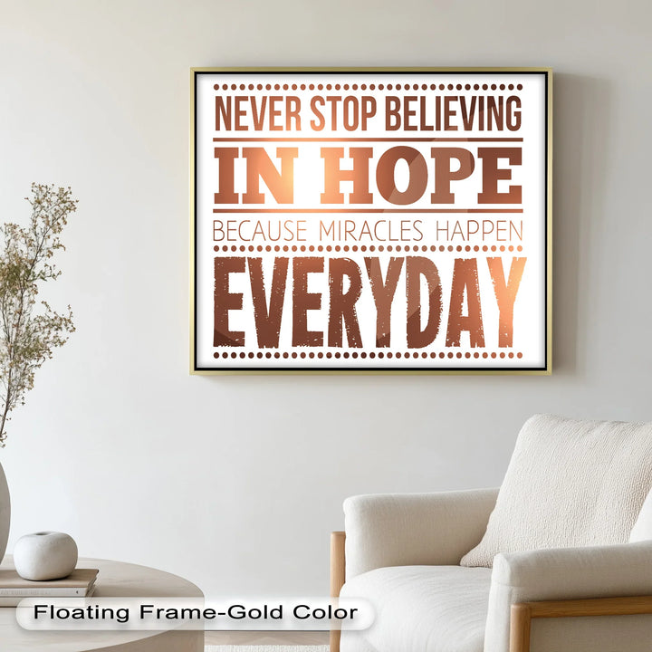 Believe in Hope – Motivational Oil Painting - MyPhotoStation