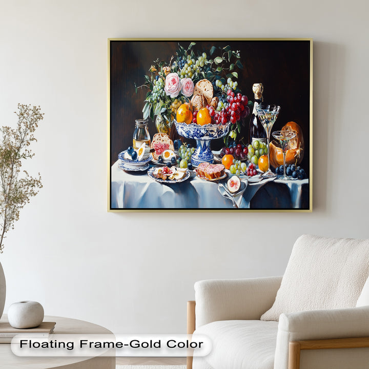 Elegant Kitchen Dining Decor - Still Life Oil Painting
