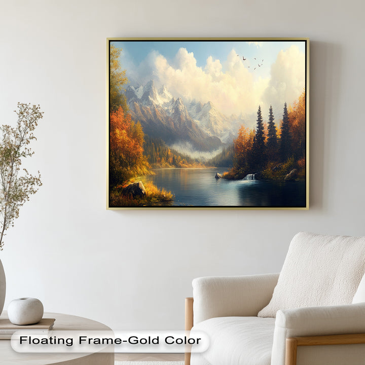Ideal for rustic, cabin, or nature-themed interiors, this artwork brings the grandeur of the wilderness into your home.