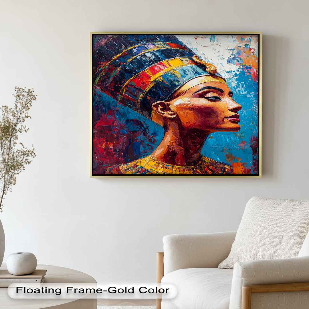 Fauvist Queen – Royal Profile Oil Painting