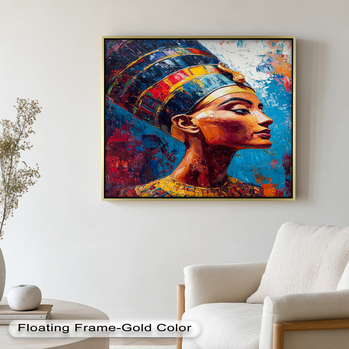 Fauvist Queen – Royal Profile Oil Painting