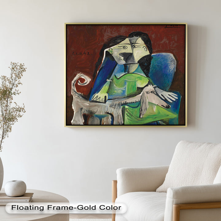 Woman with Afghan Hound – Picasso Oil Painting
