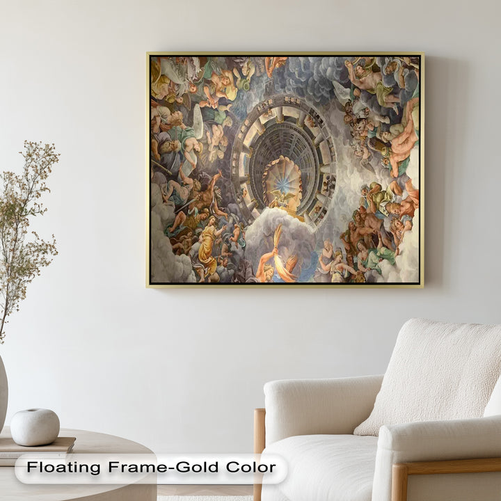 Assumption of the Virgin by Correggio – Renaissance Ceiling Oil Painting