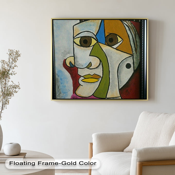 Fragmented Persona – Geometric Abstract Picasso Oil Painting