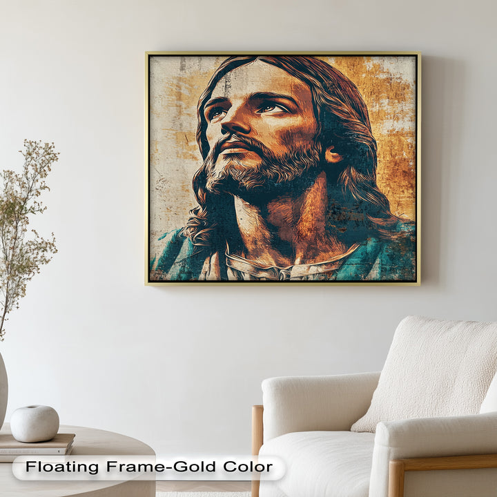 Licht der Gnade – Porträt von Jesus Christus Religiöses Ölgemälde