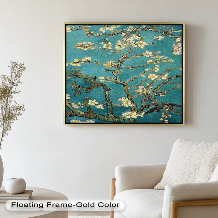 Spring Reverie – Blooming Almond Branches Flower Oil Painting