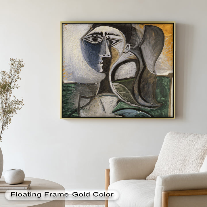 Fragmented Grace – Expressive Female Form in Picasso-Style Oil Painting