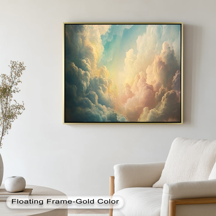 Heavenly Sky Glow – Modern Oil Painting