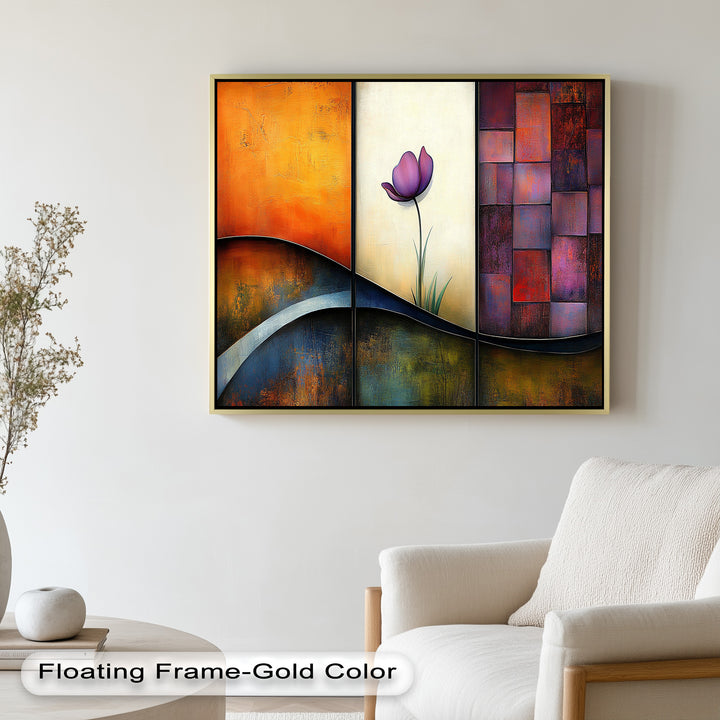 Tulip Dreams Abstract – Floral Modern Oil Painting
