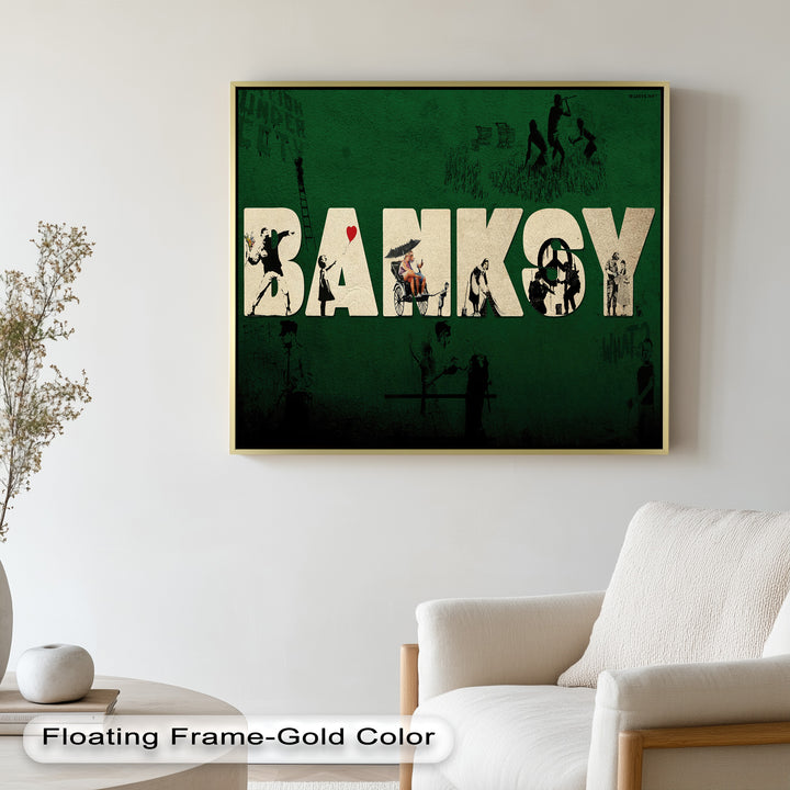 Urban Icons Collide – Banksy Tribute Oil Painting