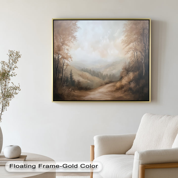 Forest Path – Framed Landscape Oil Painting