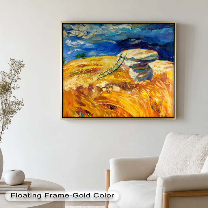 Golden Harvest – Impressionist Oil Painting