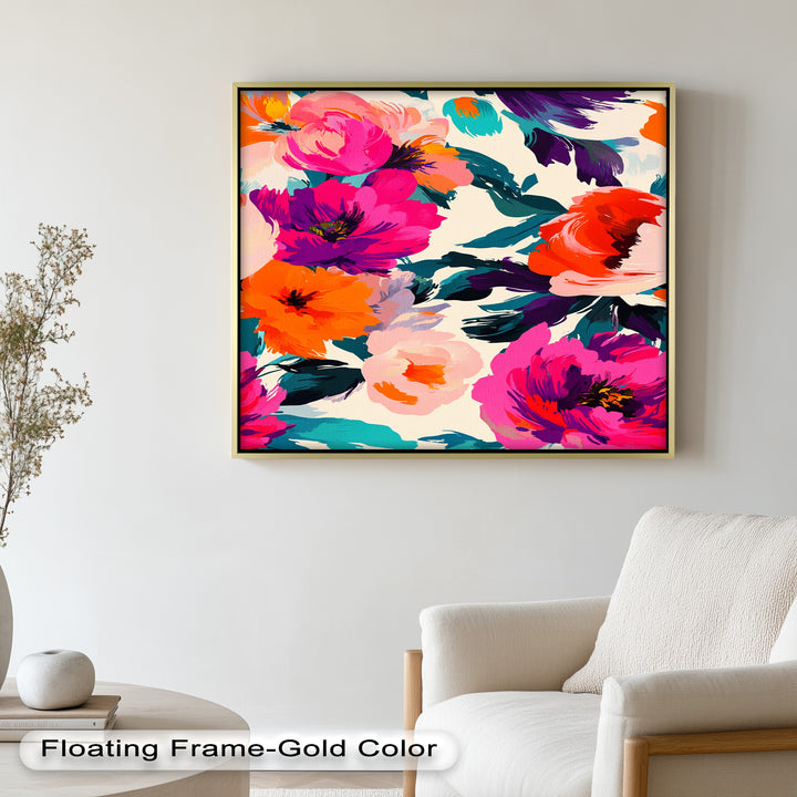 Bold Boho Bloom – Fauvist Floral Explosion Oil Painting
