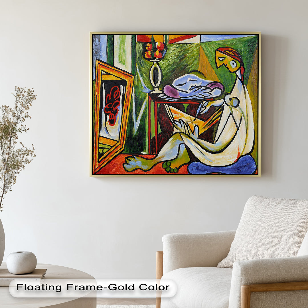 Artist and the Dream – Abstract Interior Scene Picasso Oil Painting