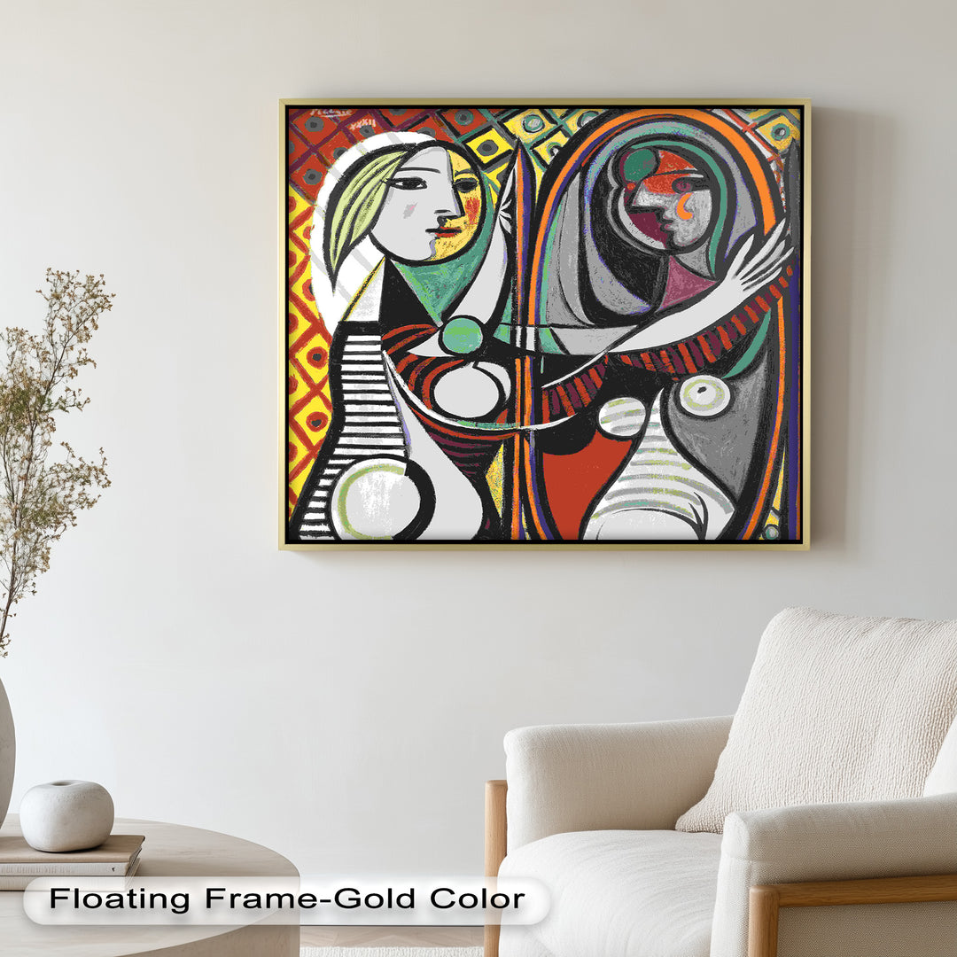 Reflected Identity – Mirror Portrait Picasso Oil Painting