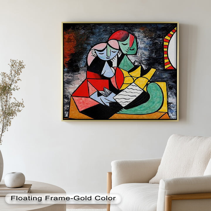 Embrace in Color – Picasso Oil Painting
