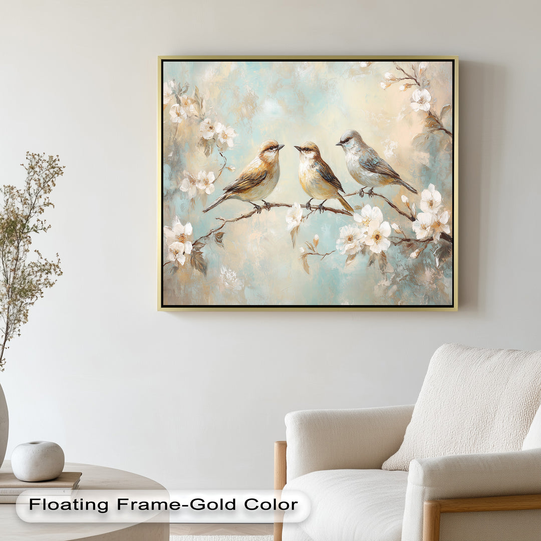 Springtime Songbirds – Animal Oil Painting