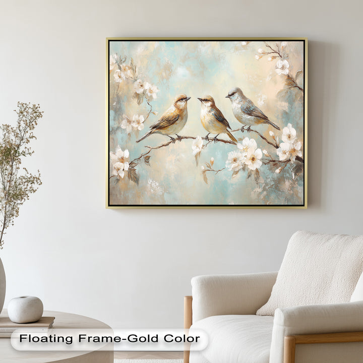 Springtime Songbirds – Animal Oil Painting