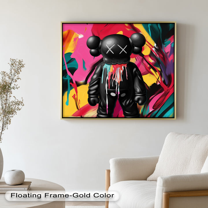 Meltdown Companion – Color Splash KAWS Oil Painting
