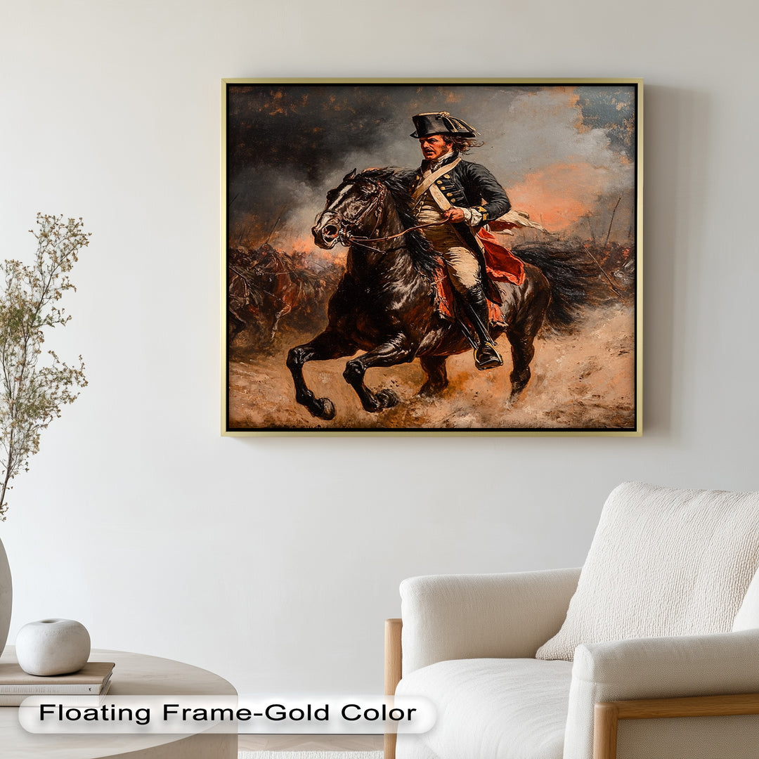 Rider of Defiance – Revolutionary Commander Oil Painting