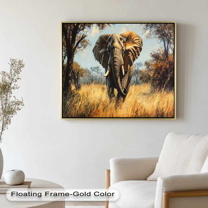 Guardian of the Wild – Elephant Oil Painting